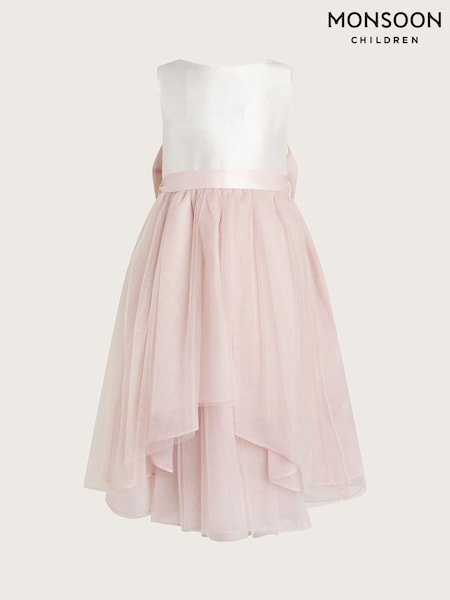Monsoon Pink Olivia Organza Bridesmaid Dress (AJ6337) | £60 - £70