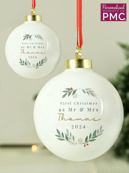 Personalised Christmas Bauble by PMC (AJ6353) | £14