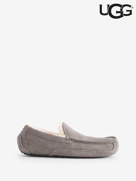 UGG Grey Ascot Slippers (AJ6392) | £120
