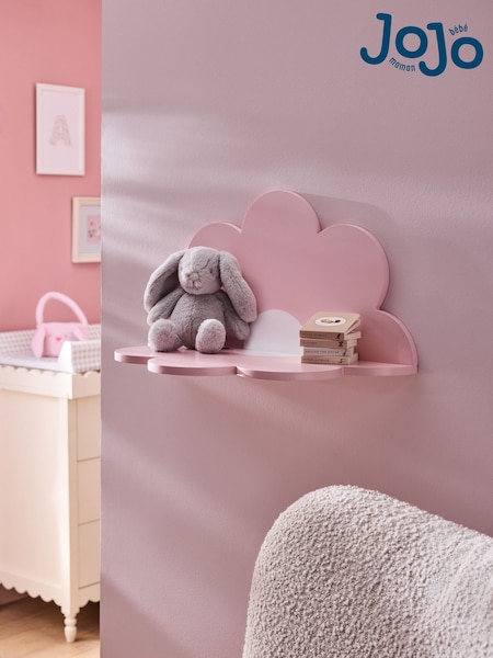 Jojo Maman Bébé Pink Elodie Flower Wall Shelf (AJ6442) | £28