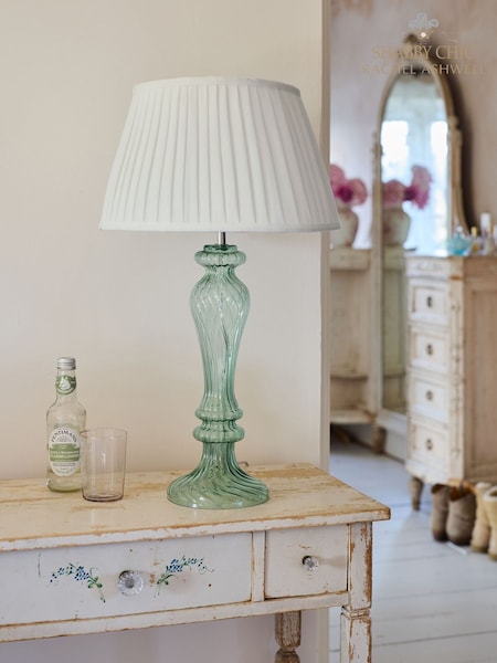 Shabby Chic by Rachel Ashwell® Mint Green Duchess Glass Table Lamp (AJ6549) | £115