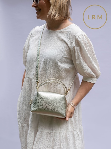 LRM Goods Personalised Leather Tilly Top Handle Bag (AJ6577) | £80