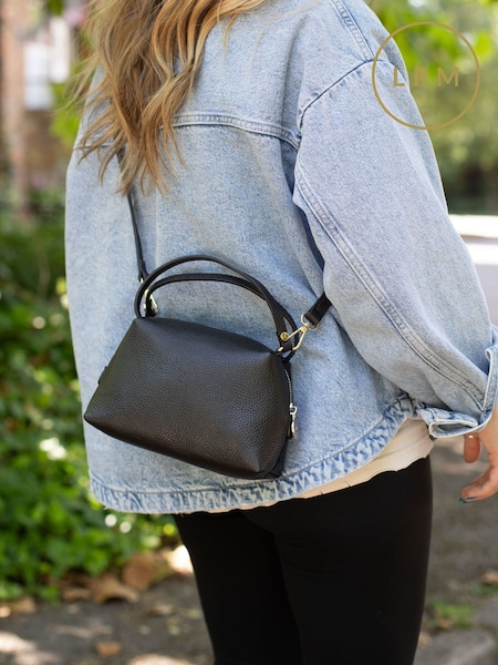 LRM Goods Personalised Leather Tilly Top Handle Bag (AJ6579) | £80