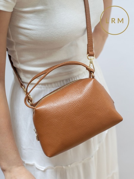 LRM Goods Personalised Leather Tilly Top Handle Bag (AJ6582) | £80