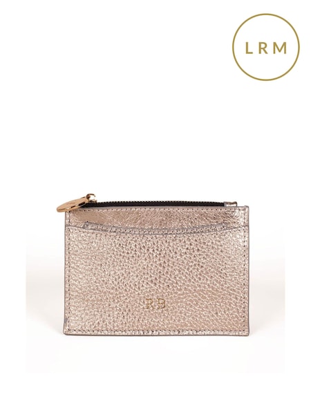 LRM Goods Gold Personalised Leather Bertie Purse (AJ6590) | £38