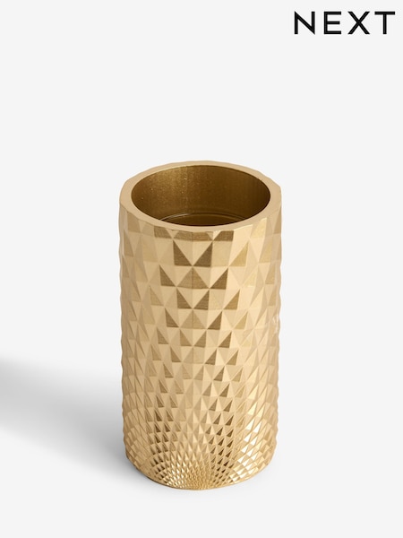 Gold Hex Vase (AJ6654) | £18