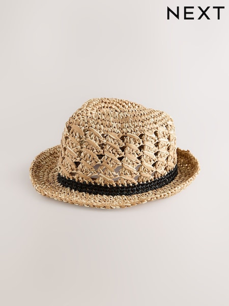 Natural Weave Packable Triby Hat (AJ7043) | £16