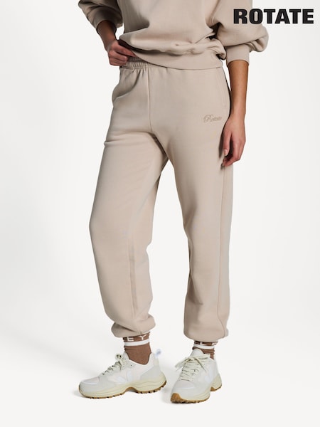 Rotate Cream Heavy Joggers (AJ7503) | £120