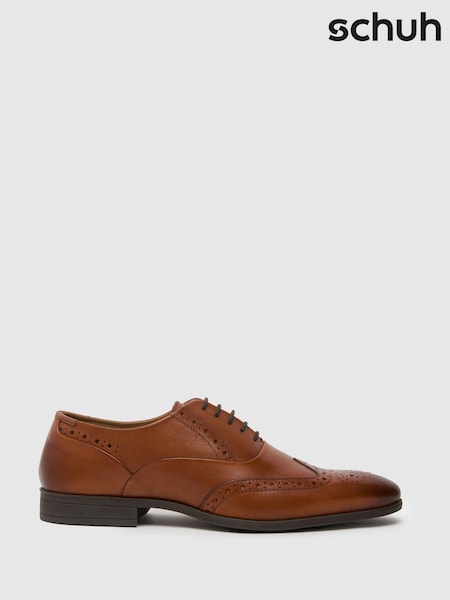 Schuh Row Leather Brogue Shoes (AJ7507) | £50