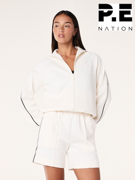 P.E Nation White Prelude Jacket (AJ7641) | £110