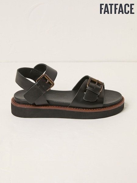 FatFace Ambie Black Buckle Sandal (AJ7855) | £59.50