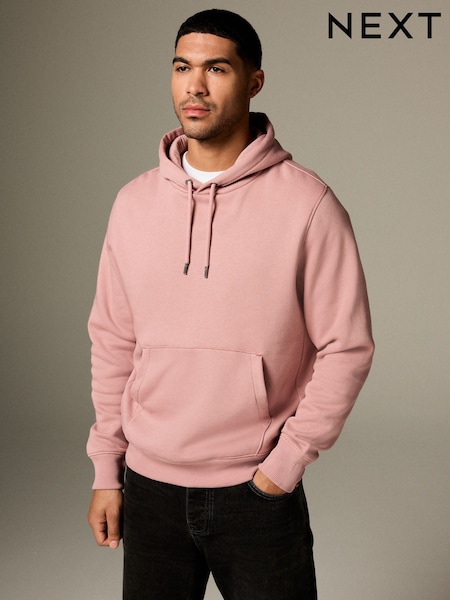 Pink Regular Fit Rich Jersey Fabric Hoodie (AJ8234) | £30
