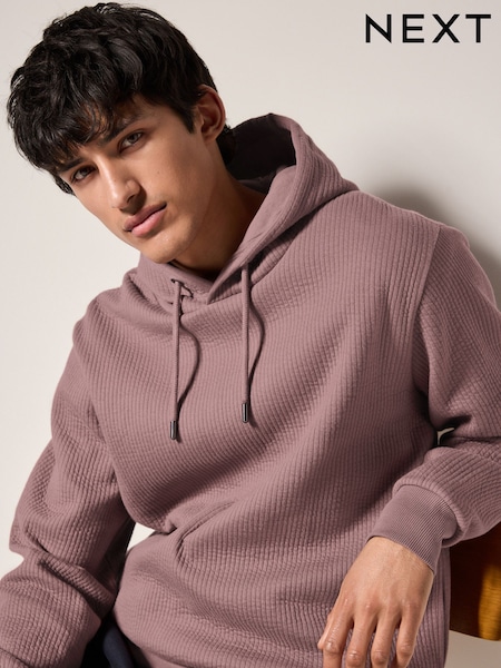 Pink Linear Texture Hoodie (AJ8269) | £36