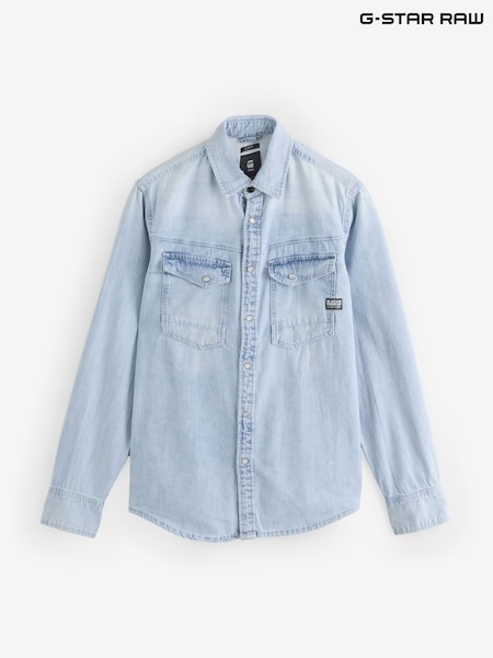 G Star Denim Pocket 100% Cotton Shirt (AJ8339) | £100