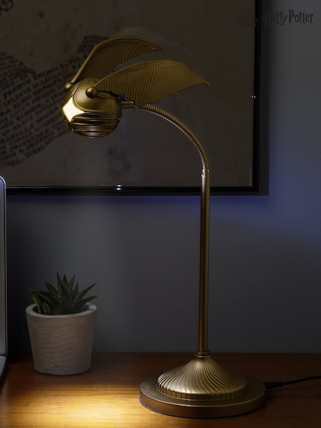 Harry Potter Golden Snitch Posable Desk Lamp With 3 Light Modes (AJ8371) | £50
