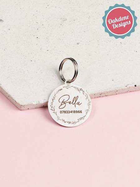 Personalised Cat Tag by Oakdene (AJ8861) | £12