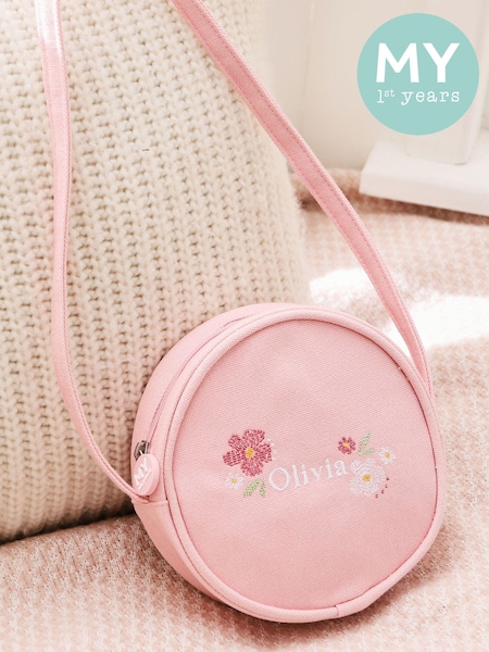 Personalised Floral Cross Stitch Handbag by My 1st Years (AJ8891) | £18