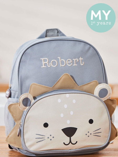 Personalised Lion Backpack by My 1st Years (AJ8949) | £36