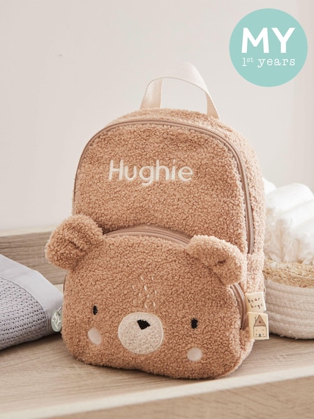 Personalised Fluffy Bear Character Mini Backpack by My 1st Years (AJ8955) | £35
