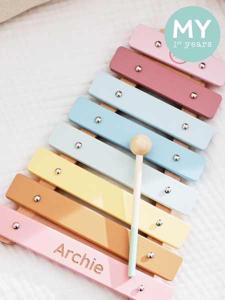 Personalised Colourful Xylophone Wooden Toy by My 1st Years (AJ8960) | £27