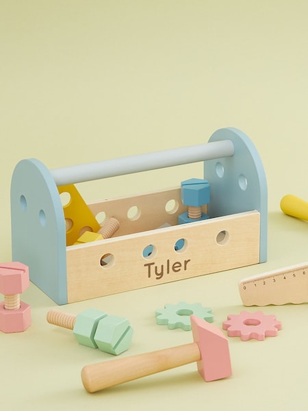 Personalised Wooden Tool Box Toy by My 1st Years (AJ8991) | £22