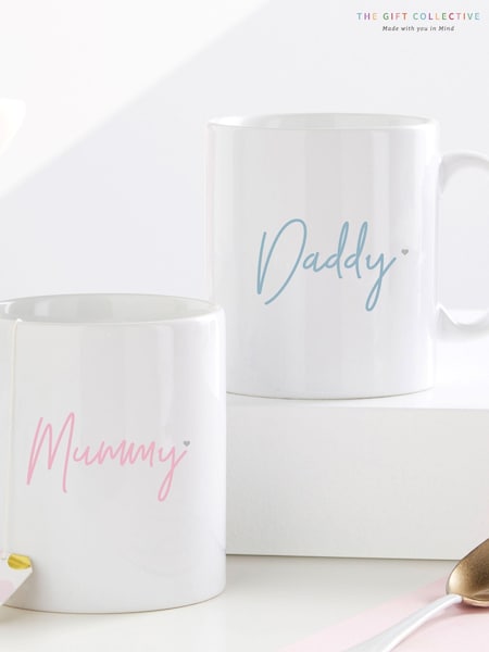 Gift Collective Mummy & Daddy Personalised Mug By Koko Blossom (AJ9023) | £22