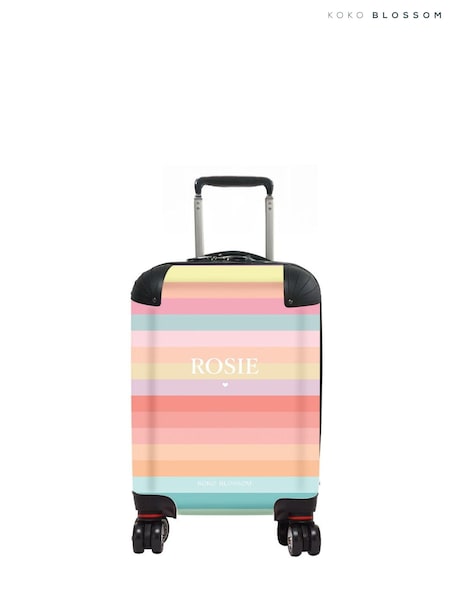Personalised Bright Rainbow Suitcase by Koko Blossom (AJ9033) | £125 - £175