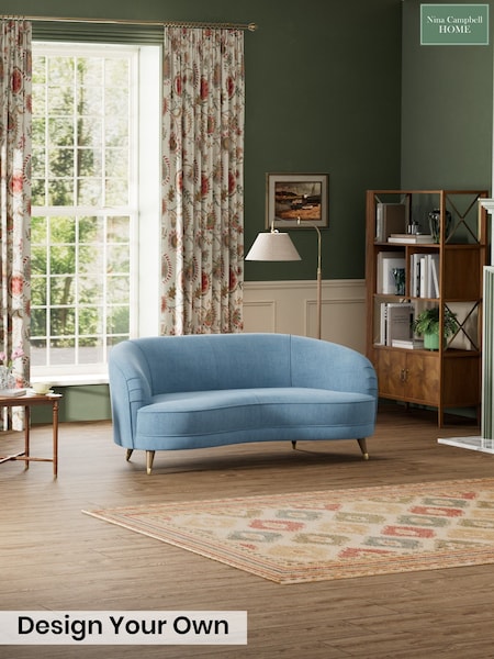 Soren Fine Boucle/Soft Indigo Blue - Bramerton By Nina Campbell