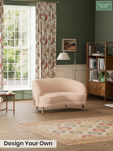 Vera Diamond Weave/Spice Orange - Bramerton By Nina Campbell