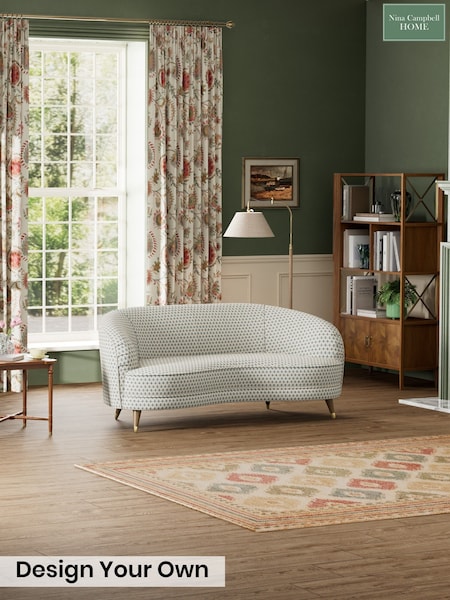 Vera Diamond Weave/Mineral Blue - Bramerton By Nina Campbell