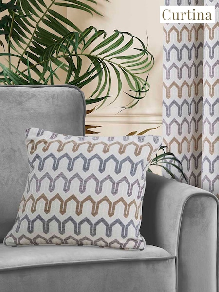 Curtina Natural Arcadia Chenille Filled Cushion (AJ9310) | £16