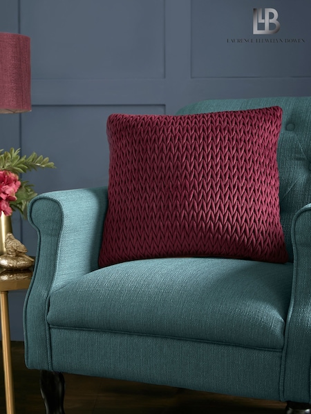 Laurence Llewelyn-Bowen Wine Amory Velvet Filled Cushion (AJ9347) | £16