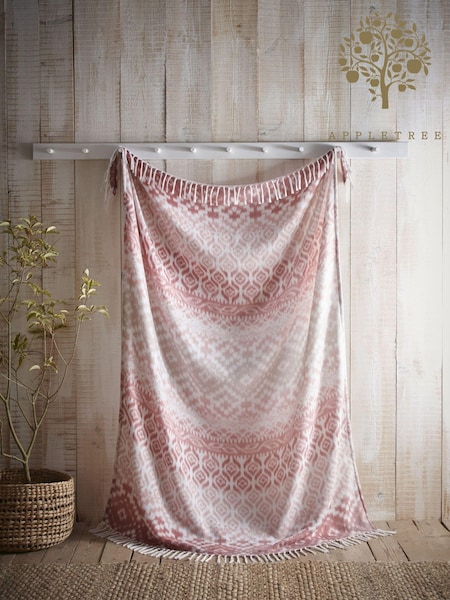 Appletree Terracotta Sakari Tassled Bedspread (AJ9371) | £25