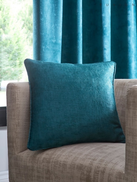 Fusion Forest Green Strata Woven Filled Cushion (AJ9406) | £16
