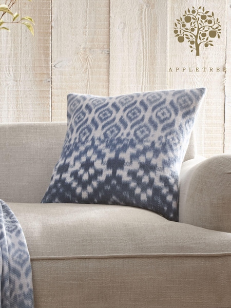 Appletree Blue Sakari Supersoft Filled Cushion (AJ9411) | £16