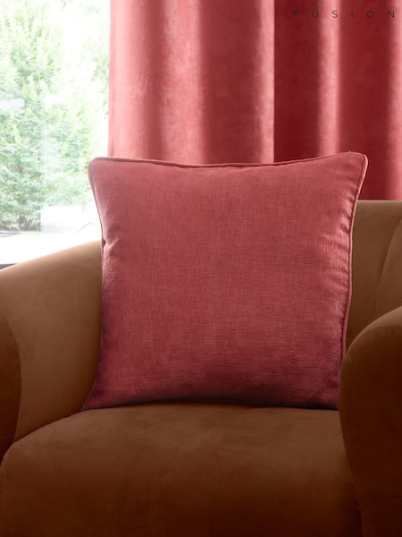 Fusion Terracotta Strata Woven Filled Cushion (AJ9428) | £16
