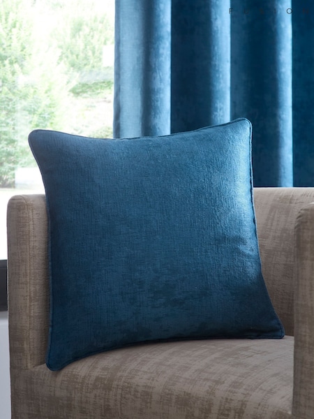 Fusion Teal Strata Woven Filled Cushion (AJ9447) | £16