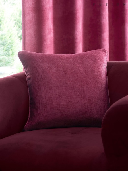 Fusion Wine Strata Woven Filled Cushion (AJ9459) | £16
