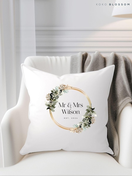 Personalised New 100% Cotton Cushion by Koko Blossom (AJ9547) | £30