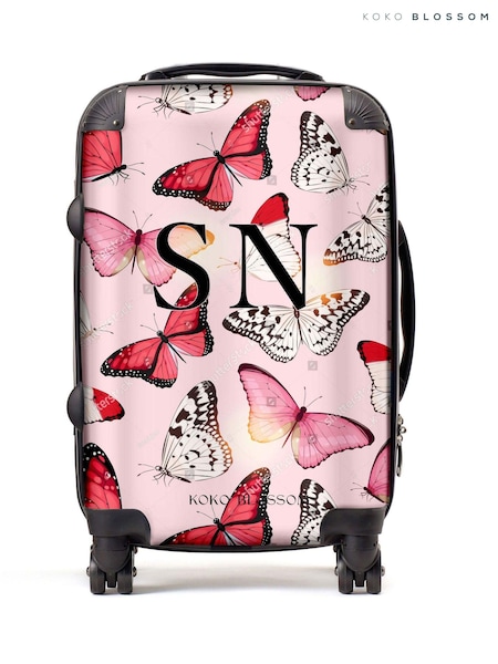Personalised Butterfly Suitcase by Koko Blossom (AJ9567) | £125 - £175