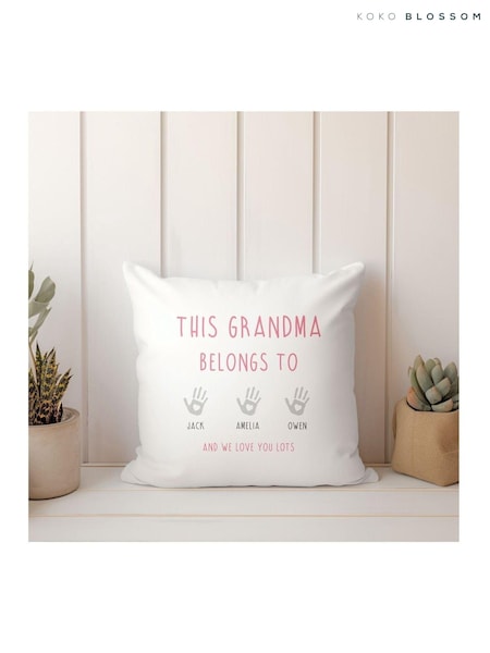 Personalised 100% Cotton Cushion by Koko Blossom (AJ9587) | £30