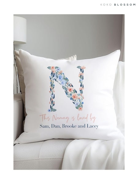 Personalised 100% Cotton Cushion by Koko Blossom (AJ9592) | £30
