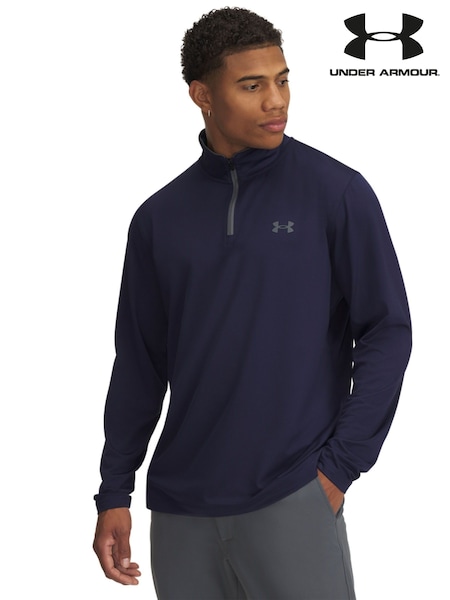 Under Armour Blue Golf MatchPlay Quarter Zip Sweatshirt (AJ9652) | £50