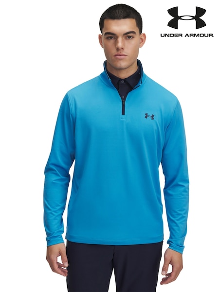 Under Armour Blue Match Play 1/4 Zip Sweatshirt (AJ9679) | £50