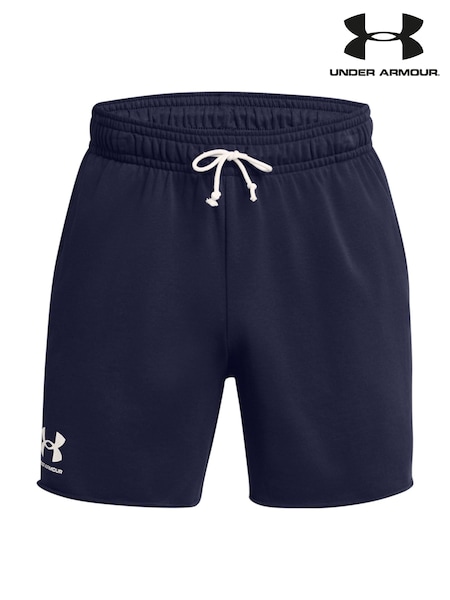 Under Armour Blue Rival Terry 6in Shorts (AJ9681) | £0