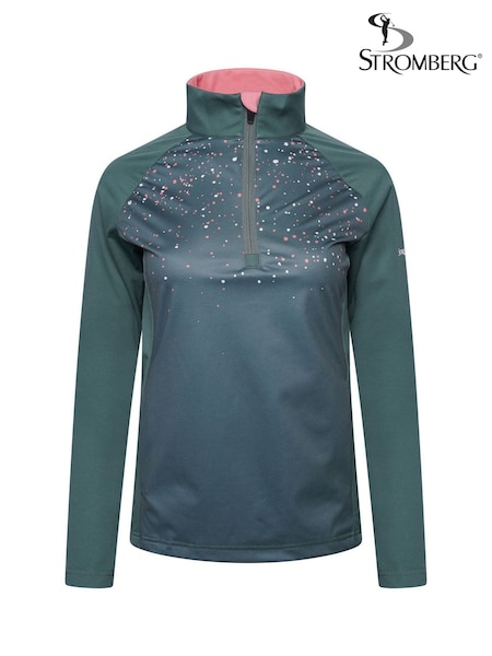 Stromberg Womens Golf Midlayer Dot Print Sweatshirt (AJ9962) | £0