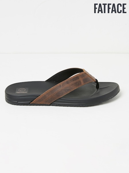 Burke Brown Comfort Flip Flop (AK0015) | £28