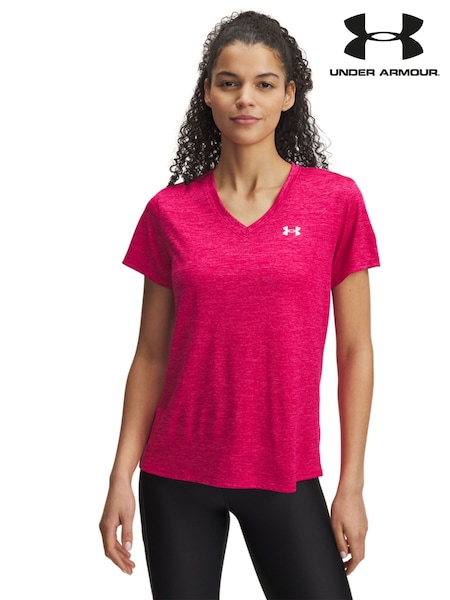 Under Armour Pink Tech V-Neck T-Shirt (AK0033) | £27