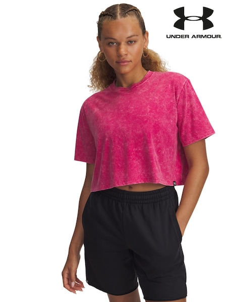 Under Armour Pink Rival Wash Short Sleeve Top (AK0044) | £27