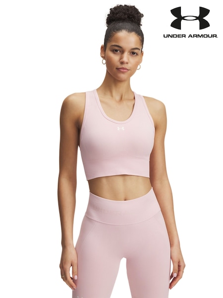Under Armour Pink Vanish Seamless Mid Bra (AK0057) | £41